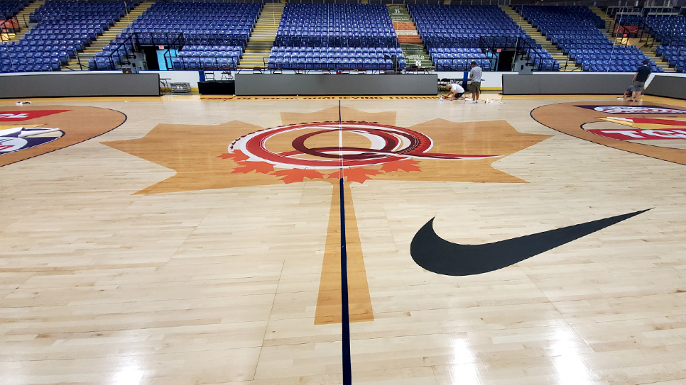 FIBA Olympic Qualifying Flooring Completed